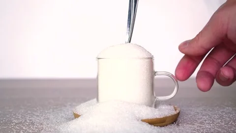 Takes a cup full of sugar Stock Footage 168465645