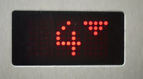 Takes the elevator down Stock Footage 43235382