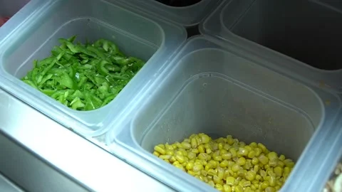 Takes peppers and corn Stock Footage 187169155
