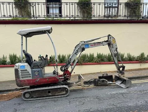 Takeuchi TB016 Mini Digger 库存照片