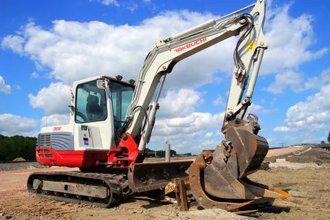 Takeuchi TB250 excavator Stock Photos