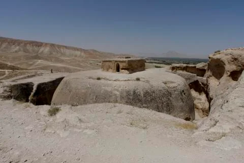 Takht-e-Rostam stupa 스톡 사진