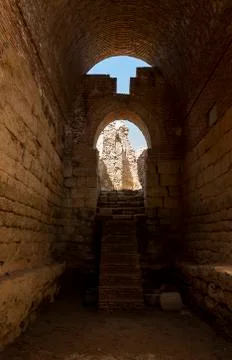 Takht-e Soleyman Temple Castle Iran Stock Photos