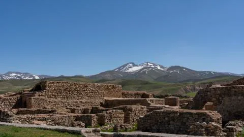 Takht-e Soleyman Temple Iran Stock Photos
