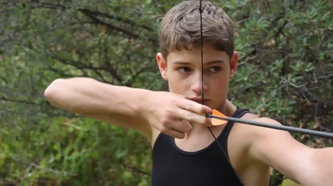 Taking Aim and shooting Stock Footage 40156564