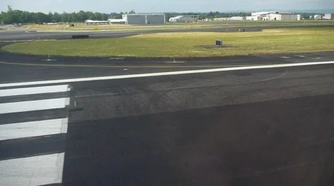 Taking Off in an Airplane Stock Footage 805166