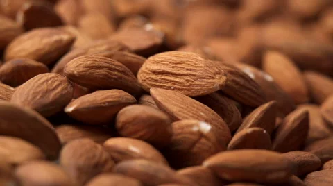 Taking almonds Stock Footage 49026929