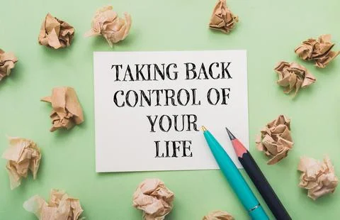 Taking back control of your life Stock Photos