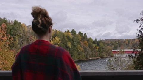 Taking in the beautiful view. Stock Footage 141626883