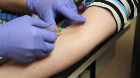 Taking Blood Stock-Footage 49124234