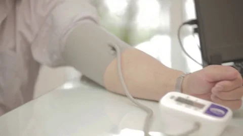 Taking Blood Pressure Stock Footage 69850365
