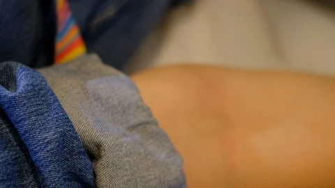 Taking a blood test for a coronavirus test Video stock 125848041