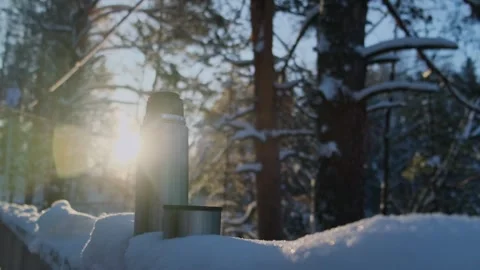 Taking a break for tea or coffee. Stock Footage 260207173