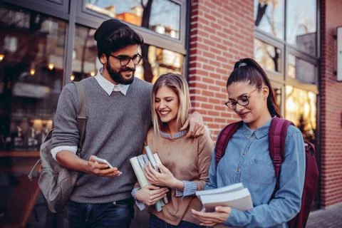 Taking a break from their study Stock-Fotos