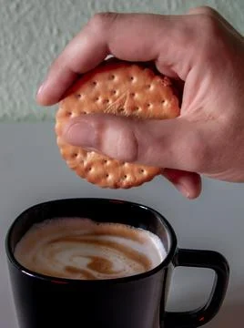 Taking a Break with a Warm Drink. Stock Photos