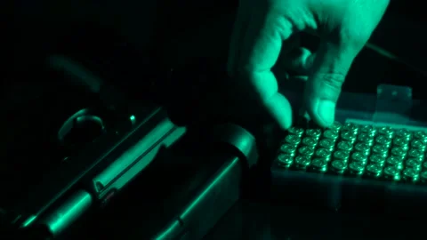 Taking bullets with hands. Stock Footage 146200891