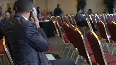 Taking a business call (4 of 7) Stock Footage 35345100