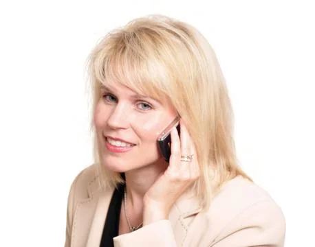 Taking a call 스톡 사진