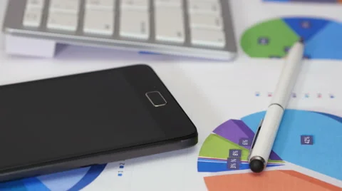 Taking call at work Stock Footage 65501962