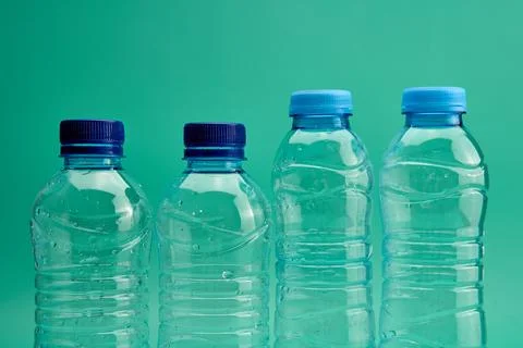 Taking care of our environment, plastic bottles arranged for recycling. Stock Photos