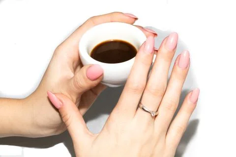 Taking the coffee Foto stock