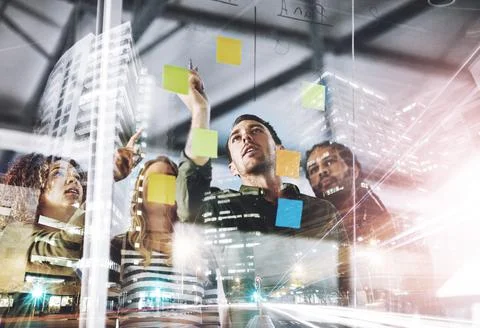 Taking a collaborative approach to problem solving. Digitally enhanced shot o Fotos de archivo