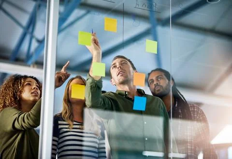 Taking a collaborative approach to problem solving. colleagues having a Stock Photos