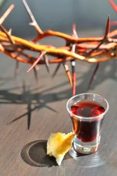 Taking communion Stock Photos