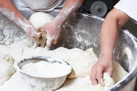 Taking dough Stock Photos