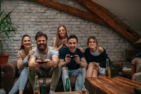 Taking down the competition Stock Photos