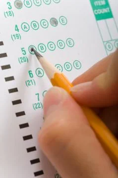 Taking an exam Stock Photos