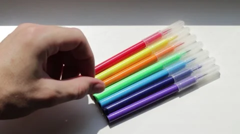 Taking a felt-tip pen Vídeo Stock 66756115