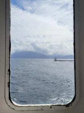 Taking the ferry from spain to Morocco Stock Photos