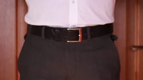 Taking handkerchief from the pocket Stock Footage 84252850