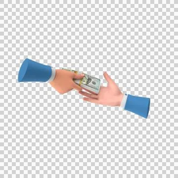 Taking Help Hand loan US 100 Dollar Money 00 Stock Illustration