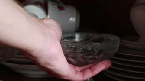 Taking the ice cream vase Stock Footage 63454481