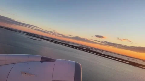 Taking off from JFK Stock Footage 268429887