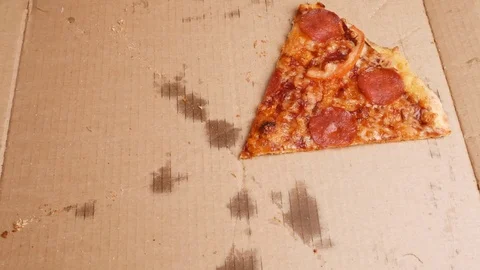 Taking last piece of pizza. Stock Footage 71411700