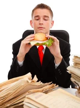 Taking a meal break Stock Photos