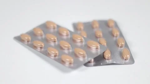 Taking Medicaments From The Table Stock Footage 233858877