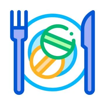 Taking Medication Supplements Icon Vector Illustration Stock Illustration
