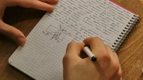 Taking notes close-up Stock Footage 47650467