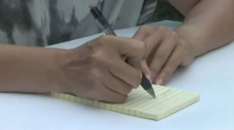 Taking notes Stock Footage 11529869