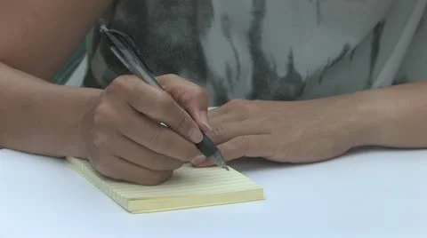 Taking notes Video stock 11529950