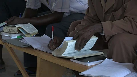 Taking Notes Stock Footage 32134326