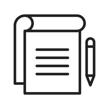 Taking Notes icon vector image.  Stock Illustration