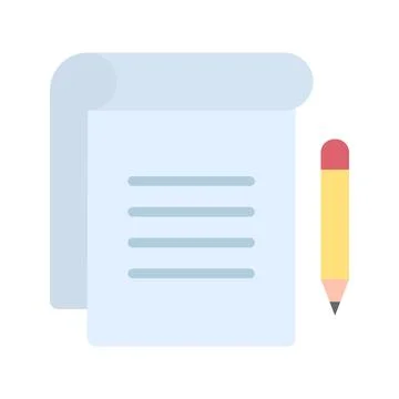 Taking Notes icon vector image. Stock Illustration