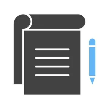 Taking Notes icon vector image. Stock Illustration