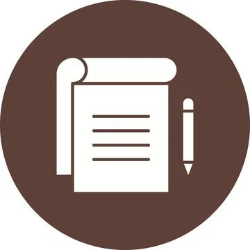 Taking Notes icon vector image. Stock Illustration