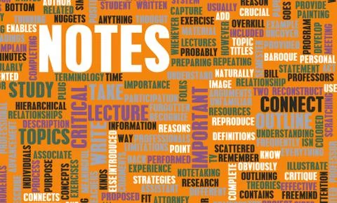 Taking notes Stock Illustration